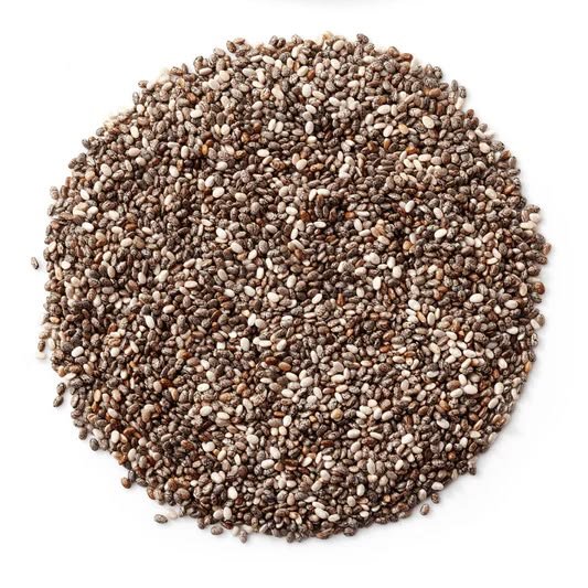 Organic black and white chia seeds bulk export for health food